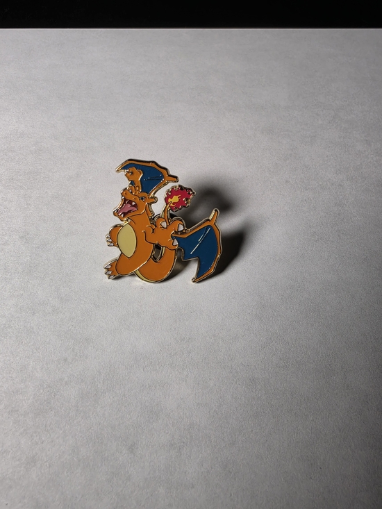 Pokemon Other - Pokemon Charizard Pin - Orange, Blue, Yellow, Red